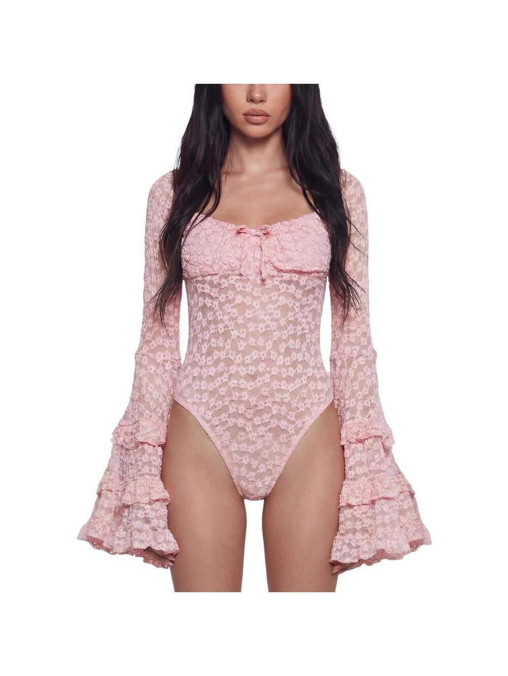 Sugar Thrillz Sweet Crushes Lace Bodysuit Size Large